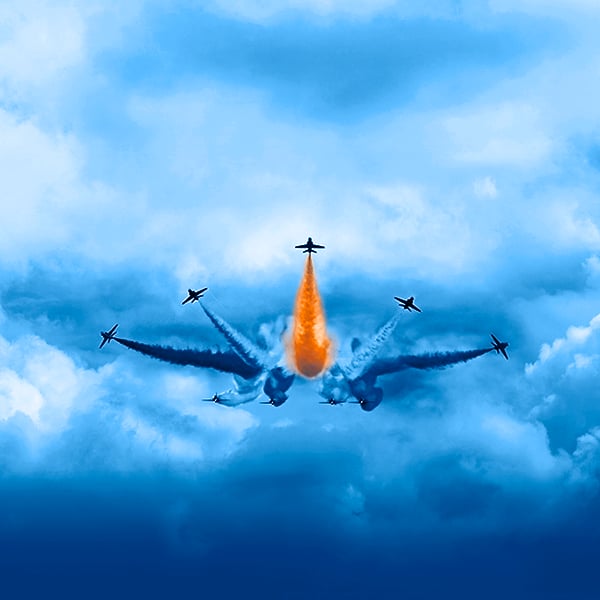 Jupiter Merlin Portfolio - planes flying in clouds