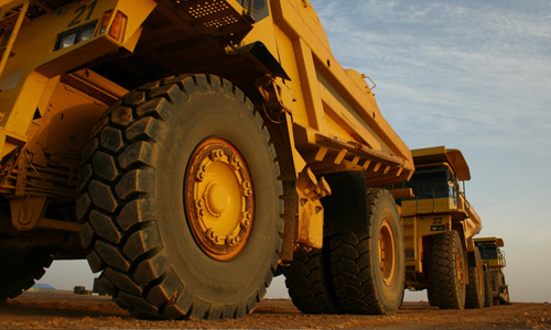 large truck used for mining